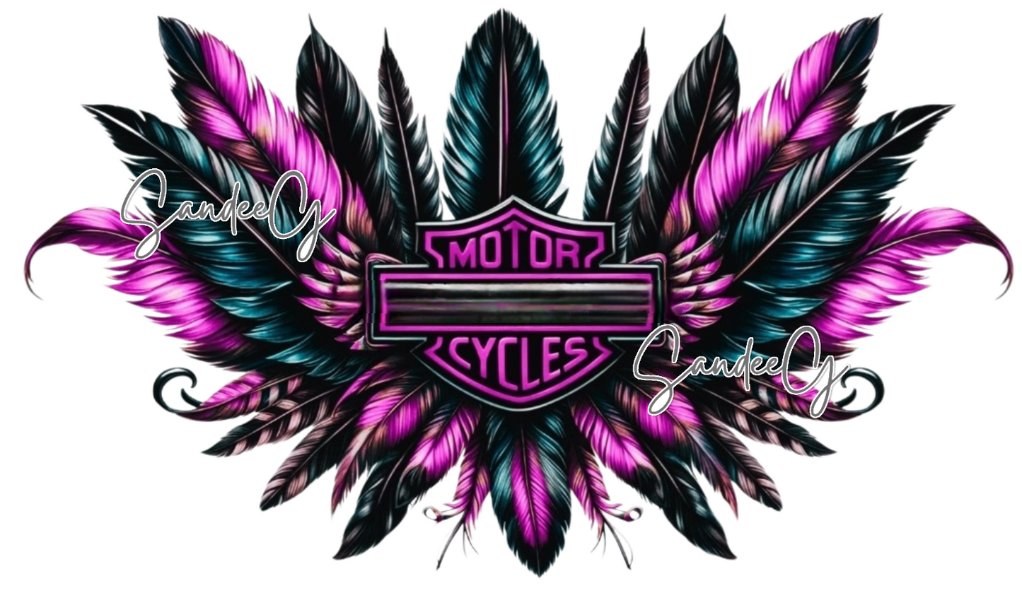 Motorcycle Feathers - UVDTF Decal for cups/hard surfaces sticker