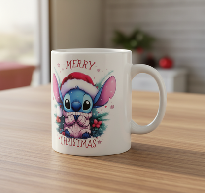 Calcomanía UVDTF de Stitch Pink Sweater