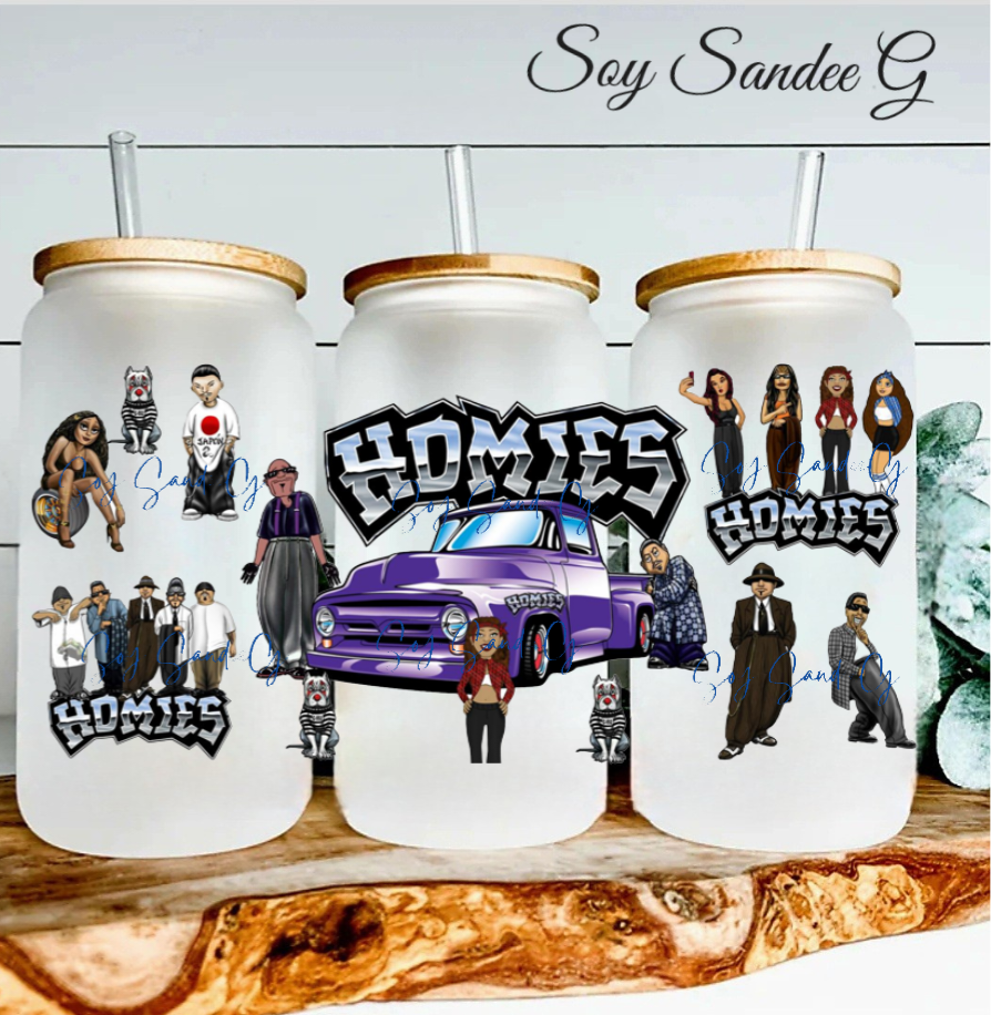 Homies Purple - UVDTF Wrap for cups/hard surfaces sticker