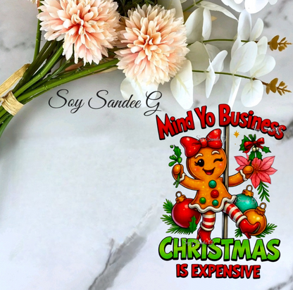 Mind Yo Business Gingerbread Girl - UVDTF Decal for cups/hard surfaces sticker