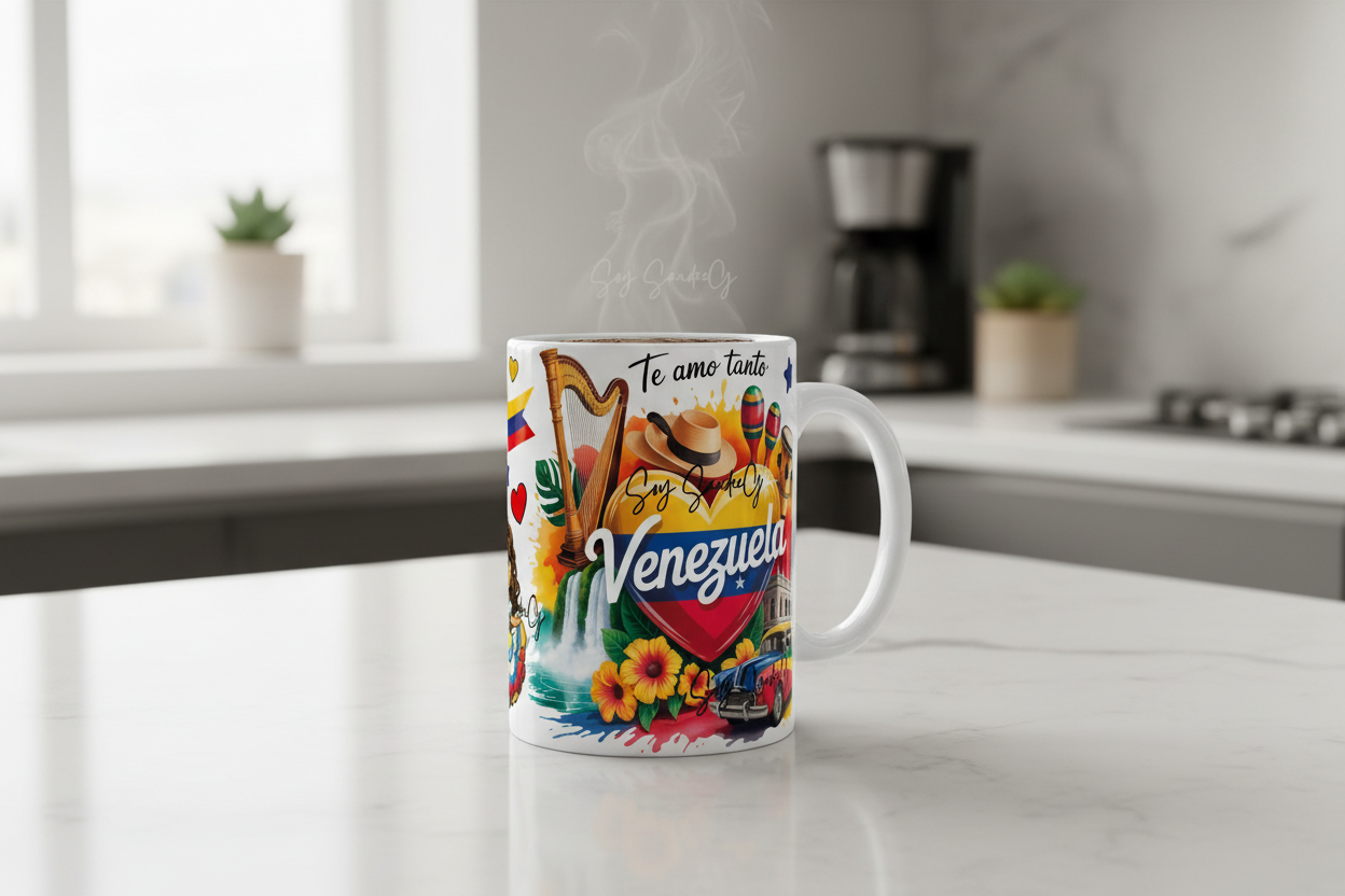 Venezuela - UVDTF Wrap for cups/hard surfaces sticker