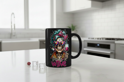 Fine as Wine Skeleton - UVDTF Decal for cups/hard surfaces sticker