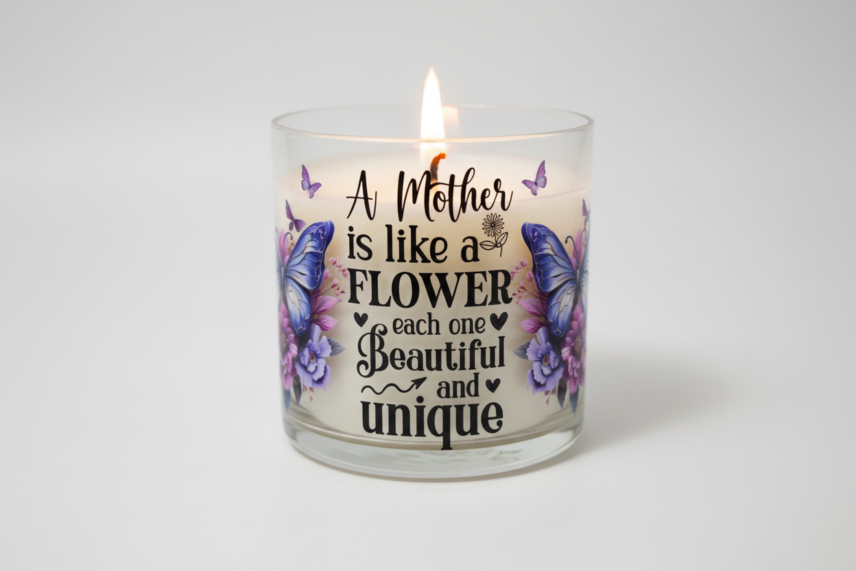 A Mother is Like a Flower - UVDTF wrap for cups/hard surfaces sticker