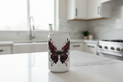 Burgundy Butterfly - UVDTF Decal for cups/hard surfaces sticker