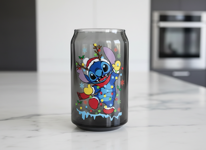 Calcomanía UVDTF con luces de punto de reno