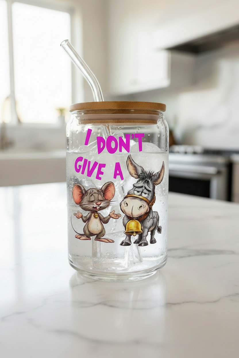 I Don't Give a Rats A** - UVDTF Decal for cups/hard surfaces sticker
