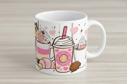 Cafecito y Chisme Mug - UVDTF Wrap for cups/hard surfaces sticker