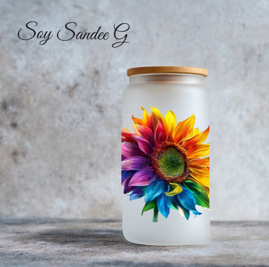 Colorful Sunflower - UVDTF Decal for cups/hard surfaces sticker