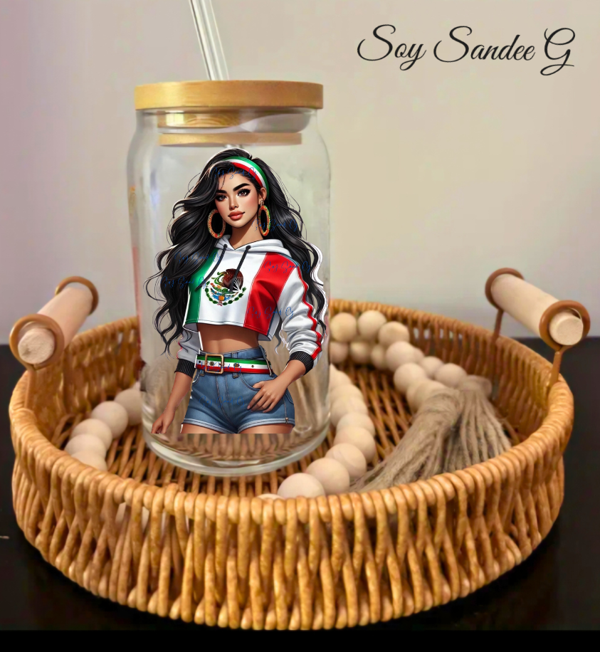 Sexy Mexican Latina #2 - UVDTF Decal for cups/hard surfaces