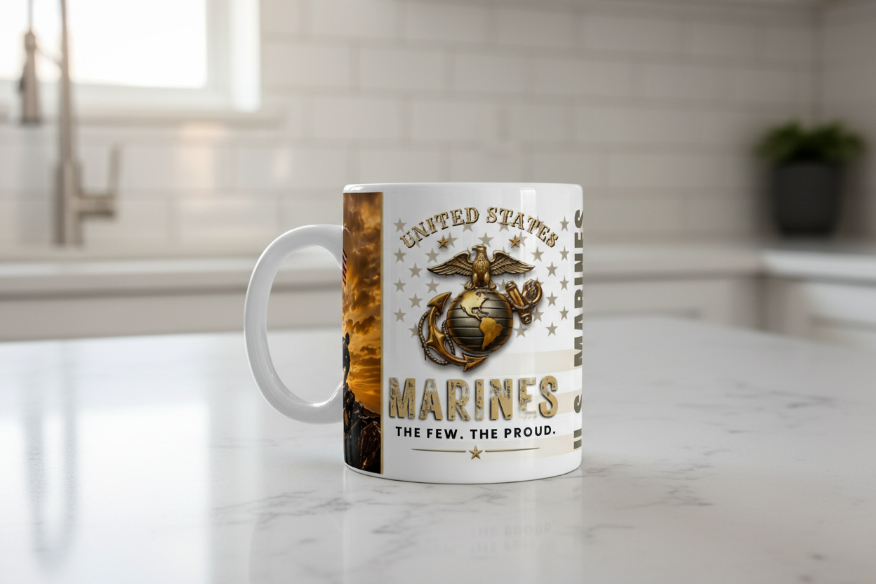 Marines - UVDTF Wrap for cups/hard surfaces sticker