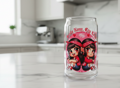 Sonríe ahora, llora después, envoltura UVDTF