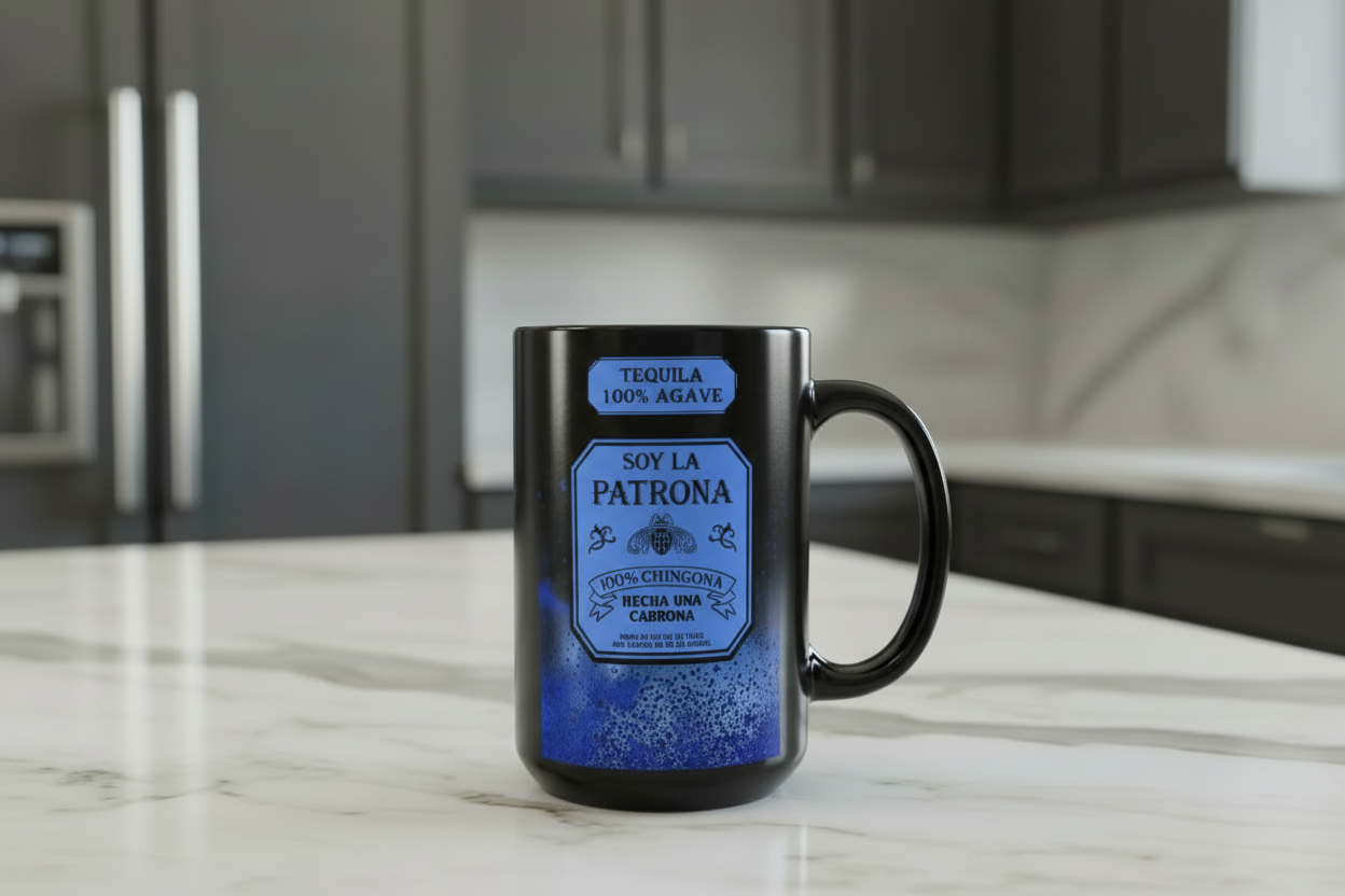 Blue Tequila UVDTF Wrap for cups/hard surfaces sticker