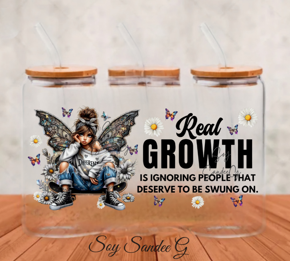 Real Growth - UVDTF Wrap for cups/hard surfaces sticker