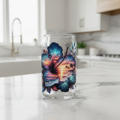 Hibiscus - UVDTF Decal for cups/hard surfaces sticker