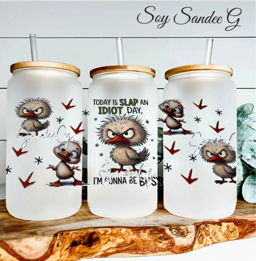 Today Is Slap an Idiot Day - UVDTF Wrap for cups/hard surfaces sticker