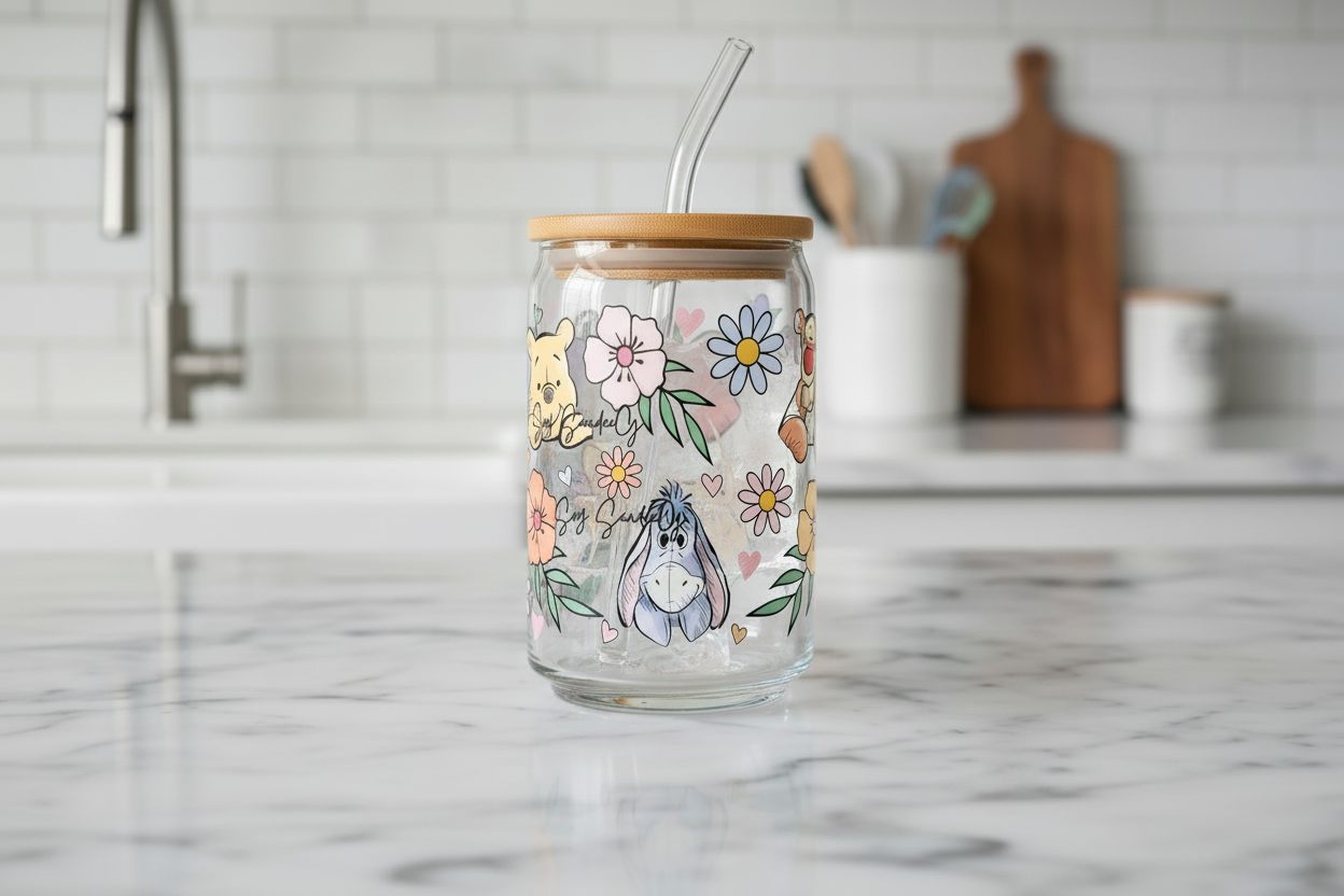 Pooh Friendship - UVDTF Wrap for cups/hard surfaces sticker