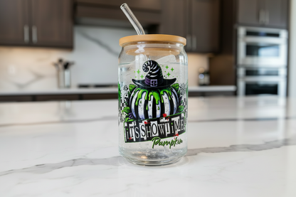 It's Showtime Pumpkin - UVDTF Wrap for cups/hard surfaces sticker