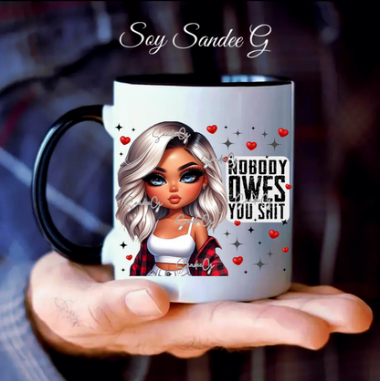 Nobody Owes You Shit (Red) - UVDTF Decal for cups/hard surfaces sticker