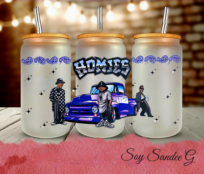 Homies Purple Lowrider - UVDTF Wrap for cups/hard surfaces sticker