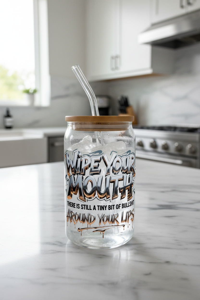Wipe Your Mouth - UVDTF Decal for cups/hard surfaces sticker