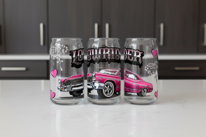 Pink Lowrider - UVDTF Wrap for cups/hard surfaces sticker
