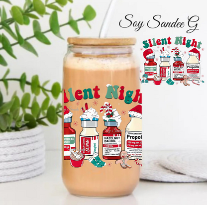Silent Night - UVDTF Decal for cups/hard surfaces sticker