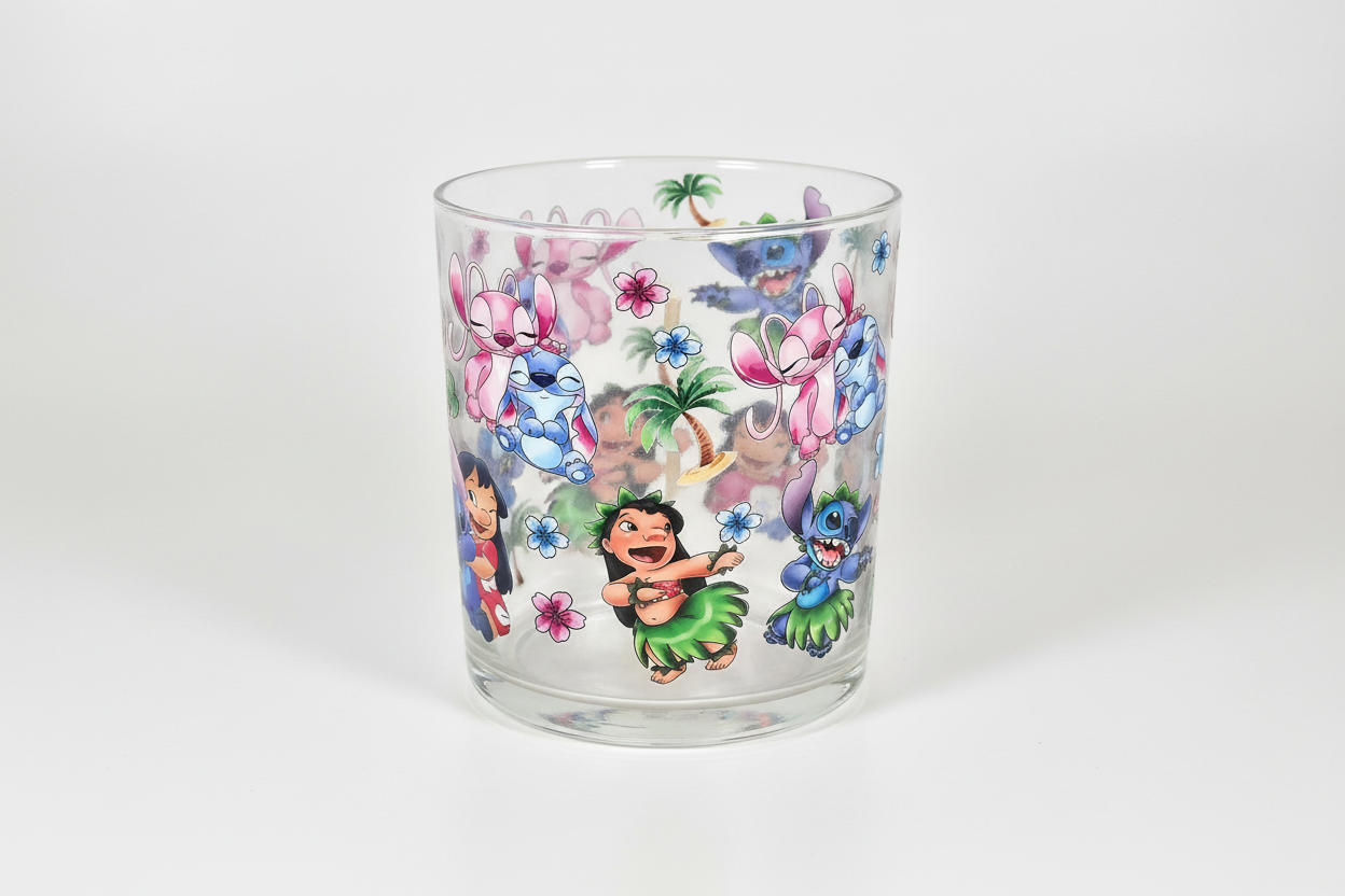 Stitch Luau - UVDTF Wrap for cups/hard surfaces sticker