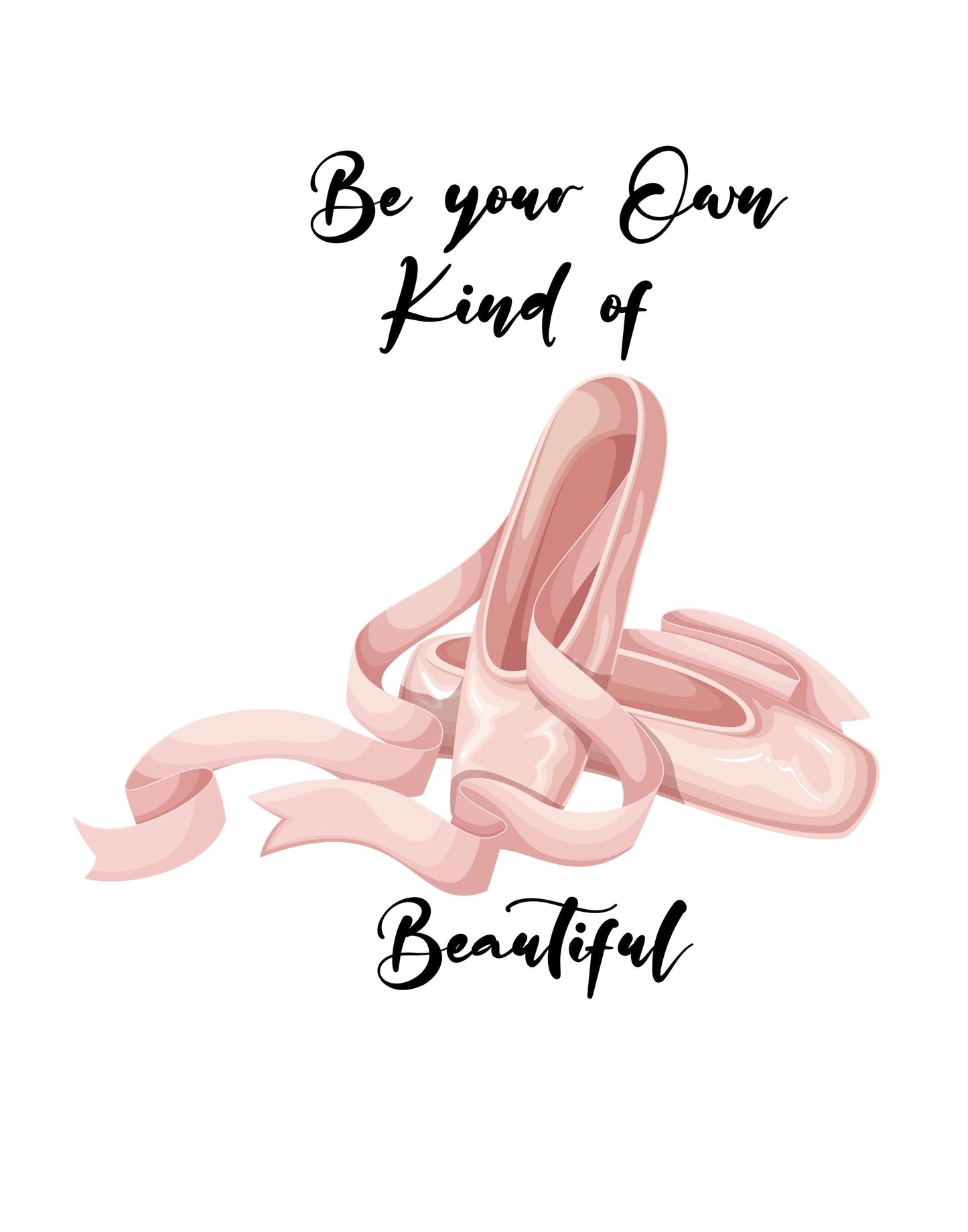 Be your own kind of beautiful - Small UVDTF Decal