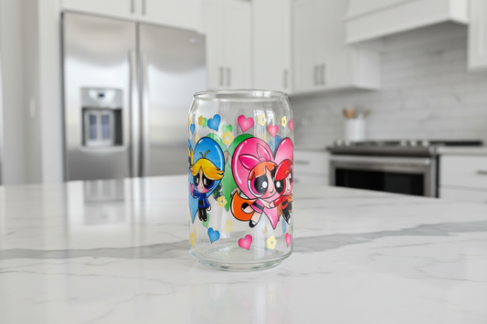 Envoltura UVDTF de Power Puff Couples