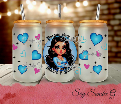 Porque Soy Tu Madre y Punto - UVDTF Wrap for cups/hard surfaces sticker