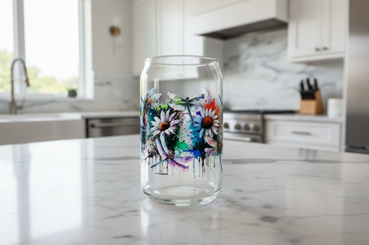 Dragonflies & Daisies - UVDTF Wrap for cups/hard surfaces sticker