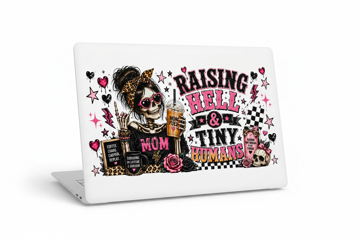 Raising Hell - UVDTF Wrap for cups/hard surfaces sticker