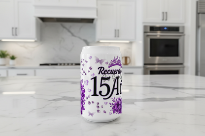 Mis Quince Dark Purple - UVDTF Wrap for cups/hard surfaces sticker