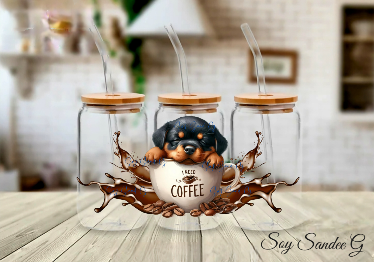 La vida es mejor con perros Envoltura UVDTF - 3