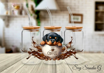 La vida es mejor con perros Envoltura UVDTF - 3