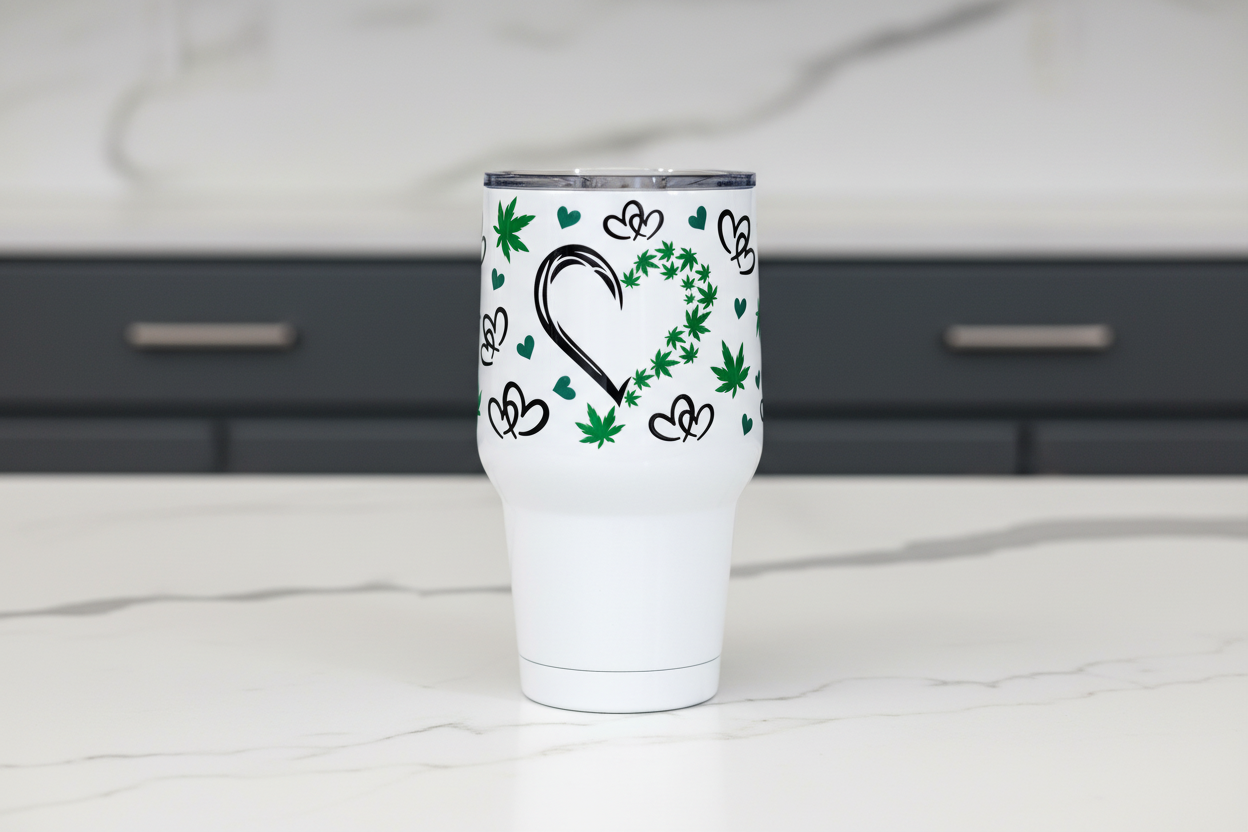Lit Heart - UVDTF Wrap for cups/hard surfaces sticker
