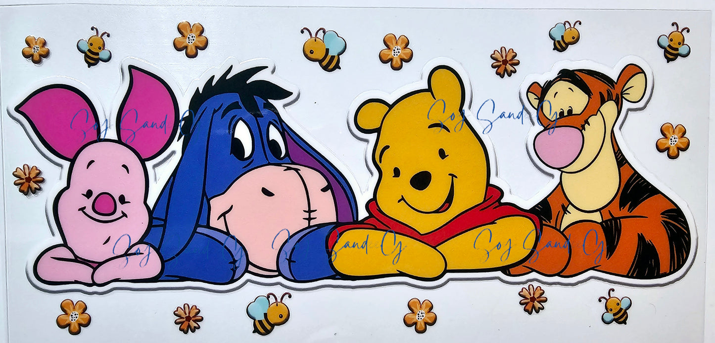 Pooh & Friends - UVDTF Wrap for cups/hard surfaces sticker