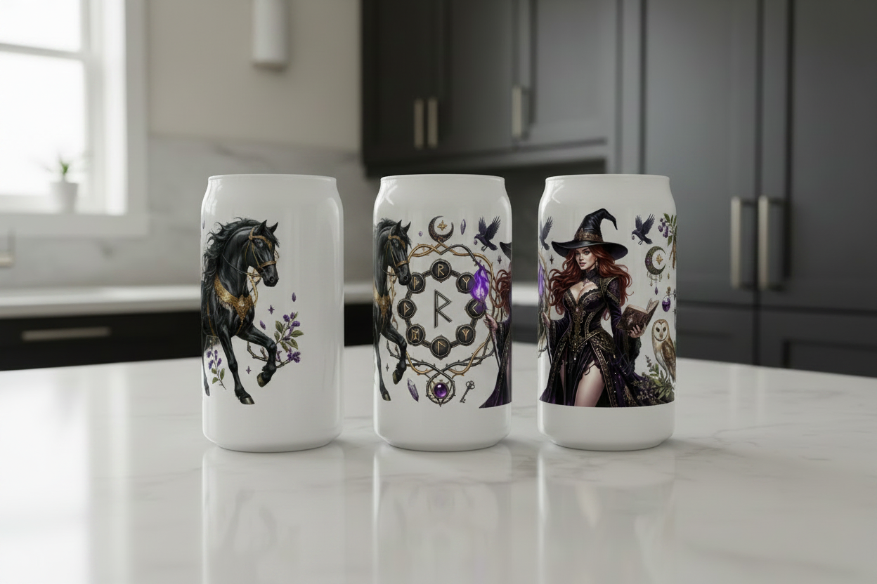 Witch & Horse - UVDTF Wrap for cups/hard surfaces sticker