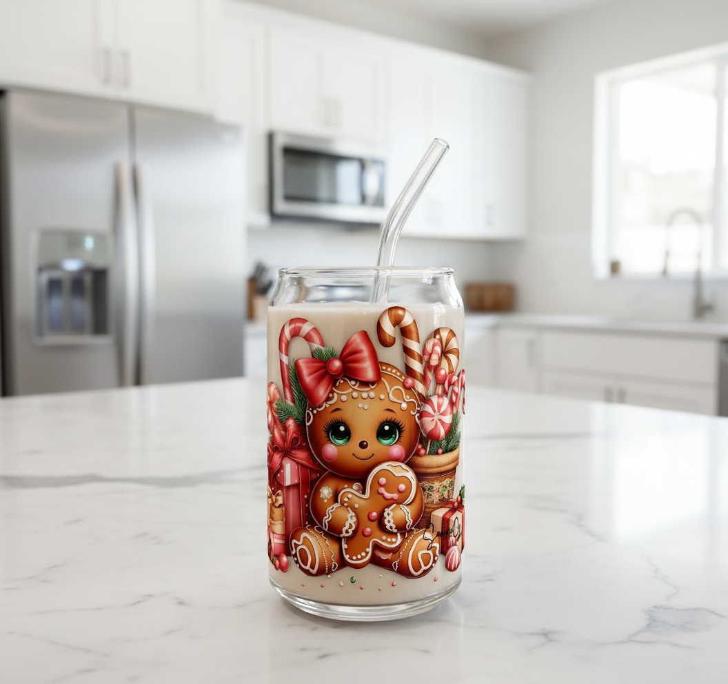 Gingerbread Girl - UVDTF Decal for cups/hard surfaces sticker