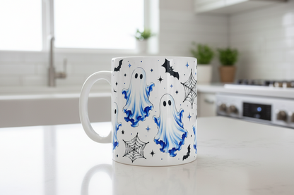 Blue Ghosts - UVDTF Wrap for cups/hard surfaces sticker