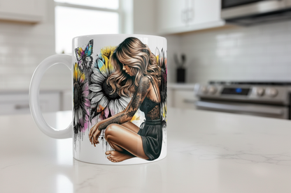 Just Breathe Sunflowers - UVDTF Wrap for cups/hard surfaces sticker