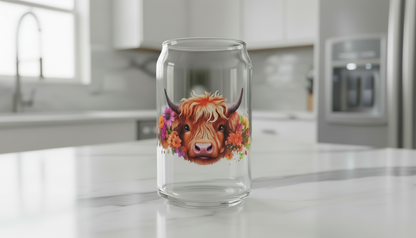 Highland Cow #4 - UVDTF Wrap for cups/hard surfaces sticker