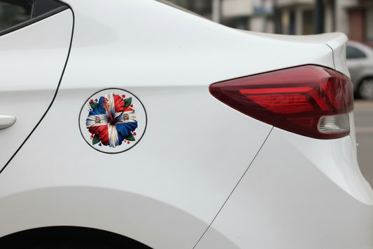 Dominican Hibiscus - UVDTF Decal for cups/hard surfaces sticker