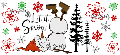 Let it Snow - UVDTF Wrap for cups/hard surfaces sticker