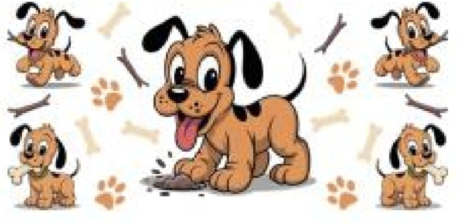 Cute Doggies - UVDTF Wrap for cups/hard surfaces sticker