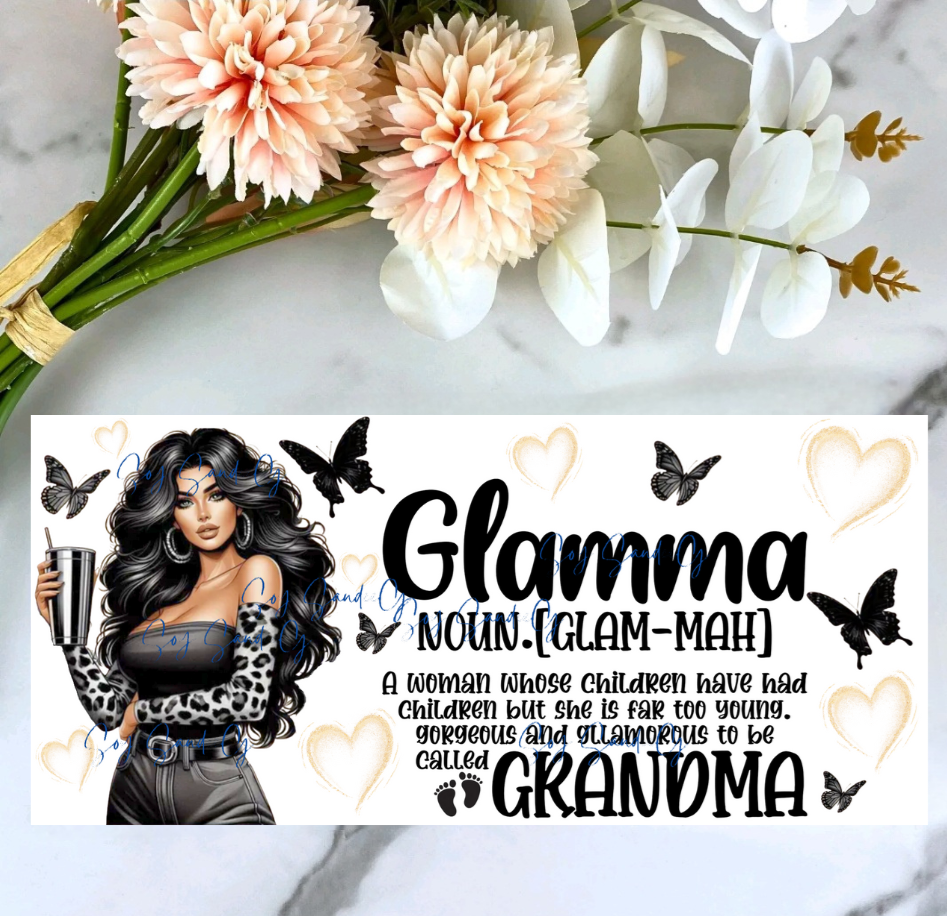 Glamma- UVDTF Wrap for cups/ hard surfaces