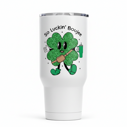 Calcomanía UVDTF de trébol Boujee de So Luckin'