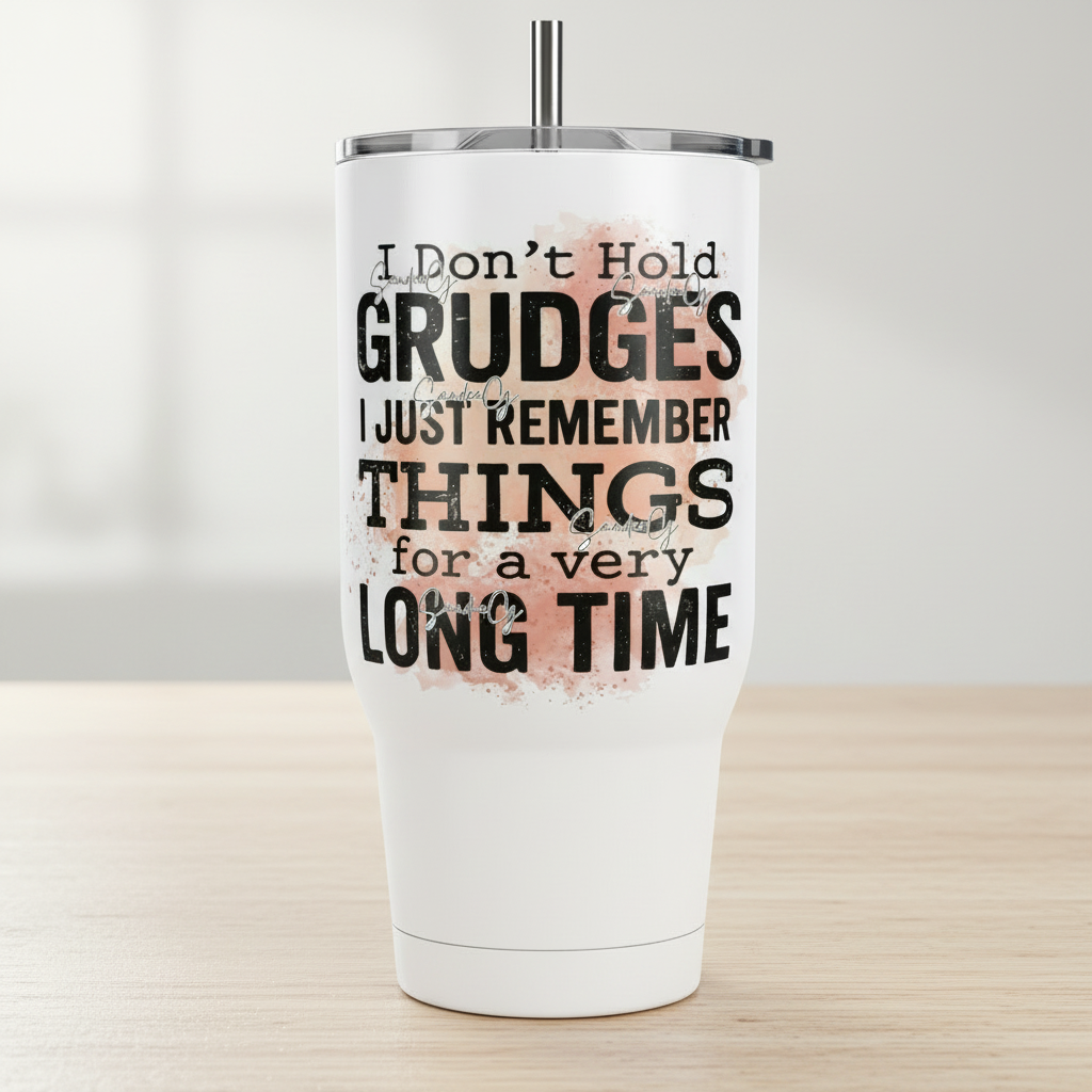 I Don't Hold Grudges - UVDTF Decal for cups/hard surfaces sticker