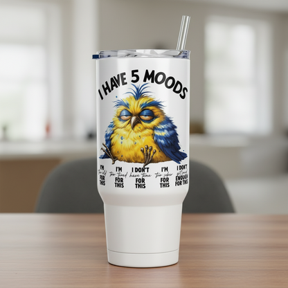 My Five Moods Chunky Bird - UVDTF Decal for cups/hard surfaces sticker