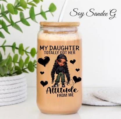 Shhh... No me hables hasta que mi taza esté vacía Calcomanía UVDTF